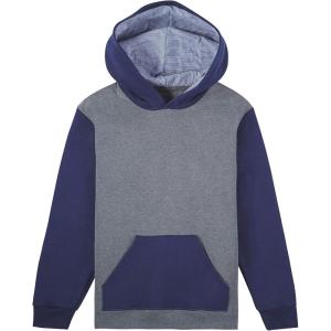 Fruit of the Loom boys Fleece Sweatshirts, Hoodies, Sweatpants & Joggers(Pullover – Charcoal Heather/Navy)
