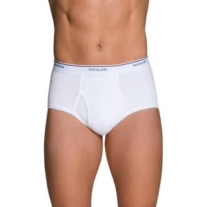 Fruit of the Loom mens Underwear Briefs, Tag Free & Moisture Wicking, Assorted Color Multipacks(216 Pack – White)