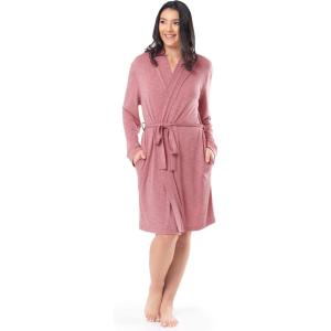 Fruit of the Loom womens Breathable Robe(Antique Blush Heather)