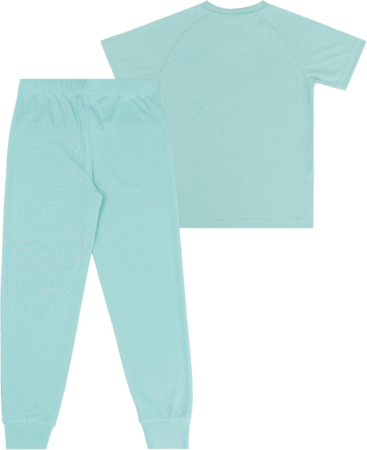 imageFruit of the Loom boys Relaxing Comfort Loose Fit 2piece Pajama SetAquarium Green