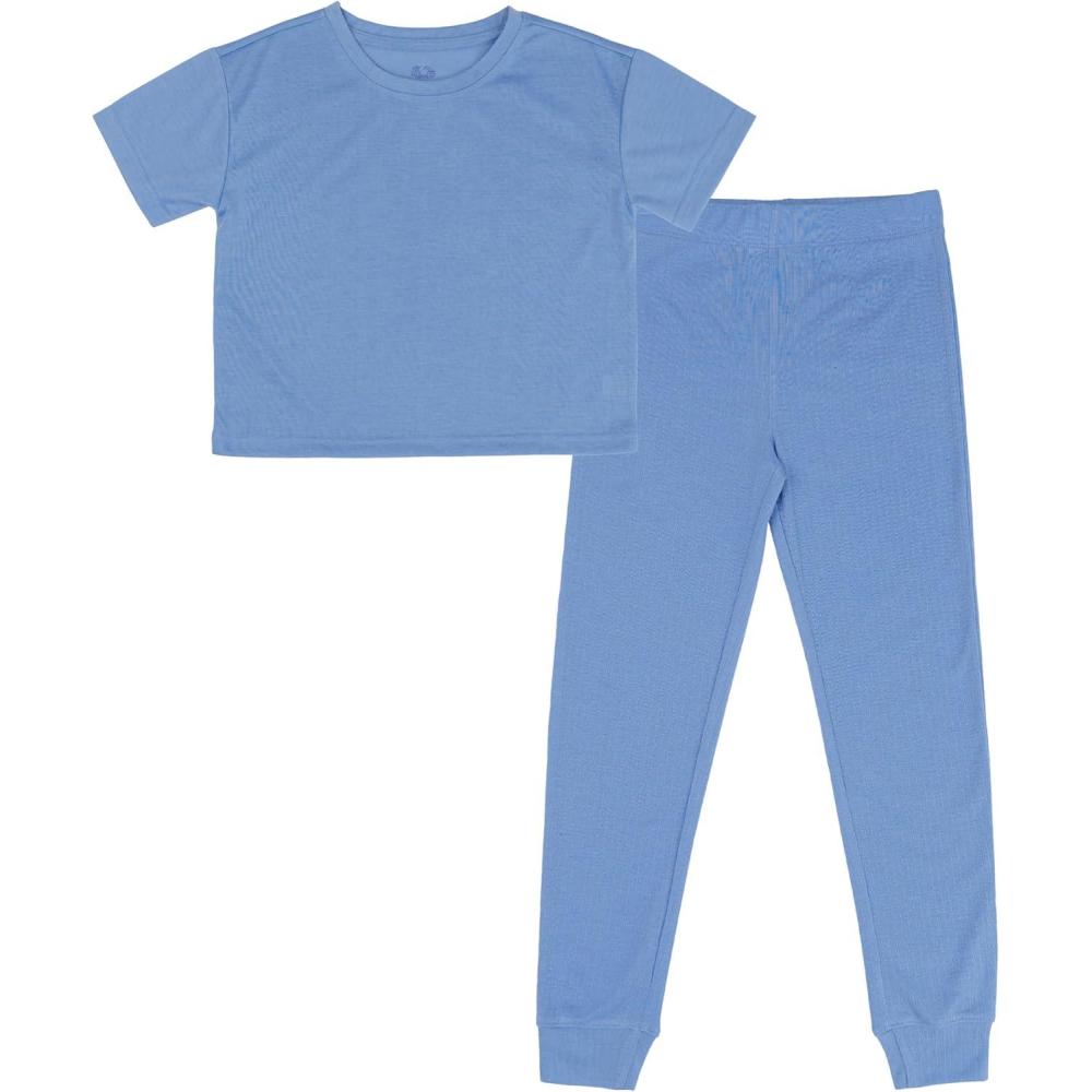 imageFruit of the Loom girls Relaxing Comfort Loose Fit 2piece Pajama SetUrban Blue