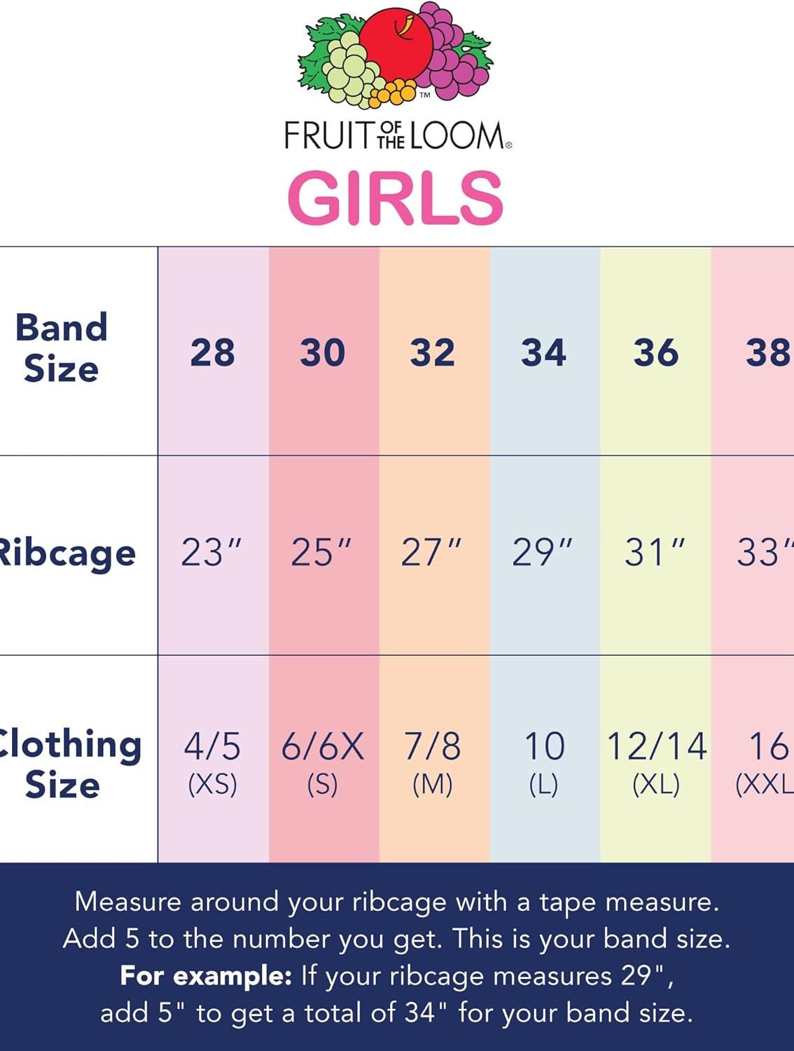 imageFruit of The Loom Girls Seamless Stretch Sports BraNeon PinkBlack HueGrey Heather