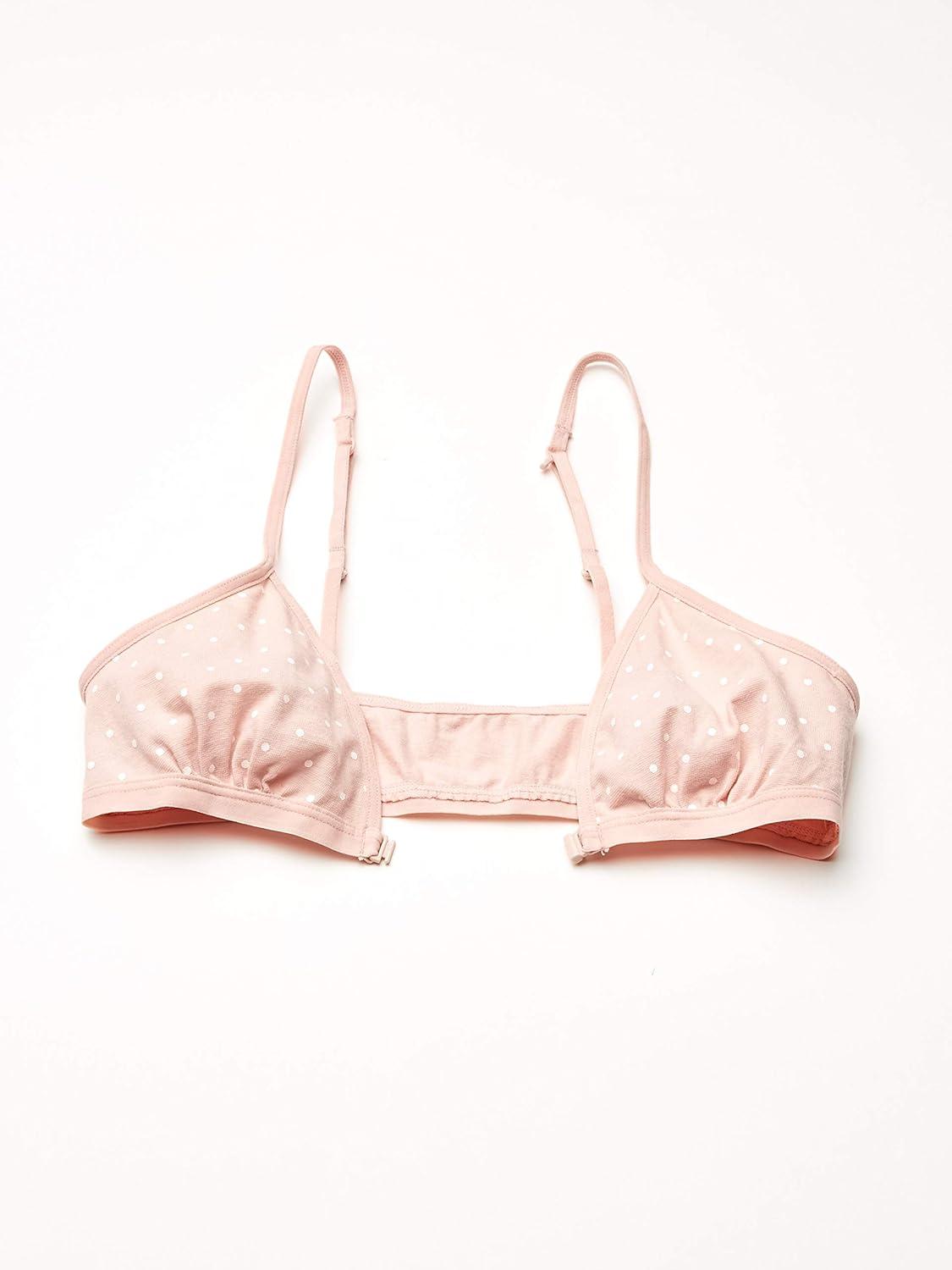 imageFruit of the Loom Big Girls 3Pack Cotton Convertible Bralette Adjustable ampamp VersatileBlush Zen DotWhiteHeather Grey