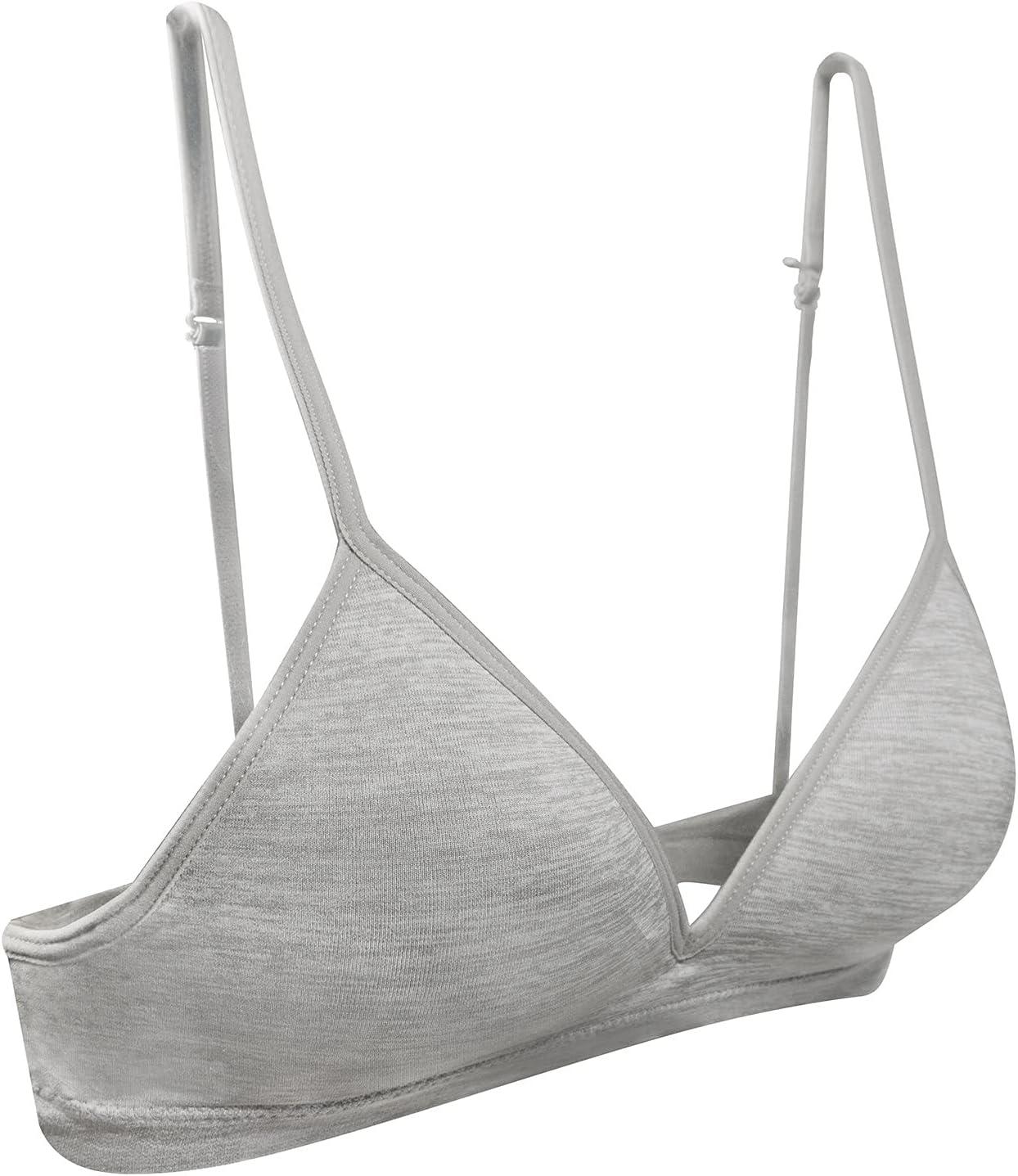 imageFruit of the Loom Girls 2Pack Seamless Soft Cup Bras Lightweight ampamp Gentle SupportMulti LeoGrey Heather