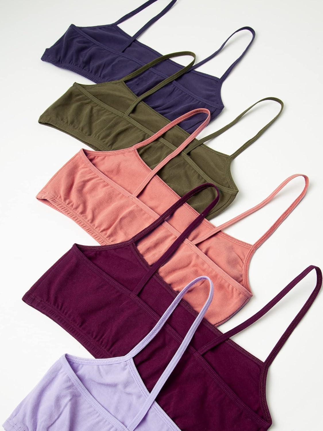 imageFruit of the Loom Girls Big Girls Training Bra Value PacksLilacDesert DuskOlivePurple VelvetBlueberry