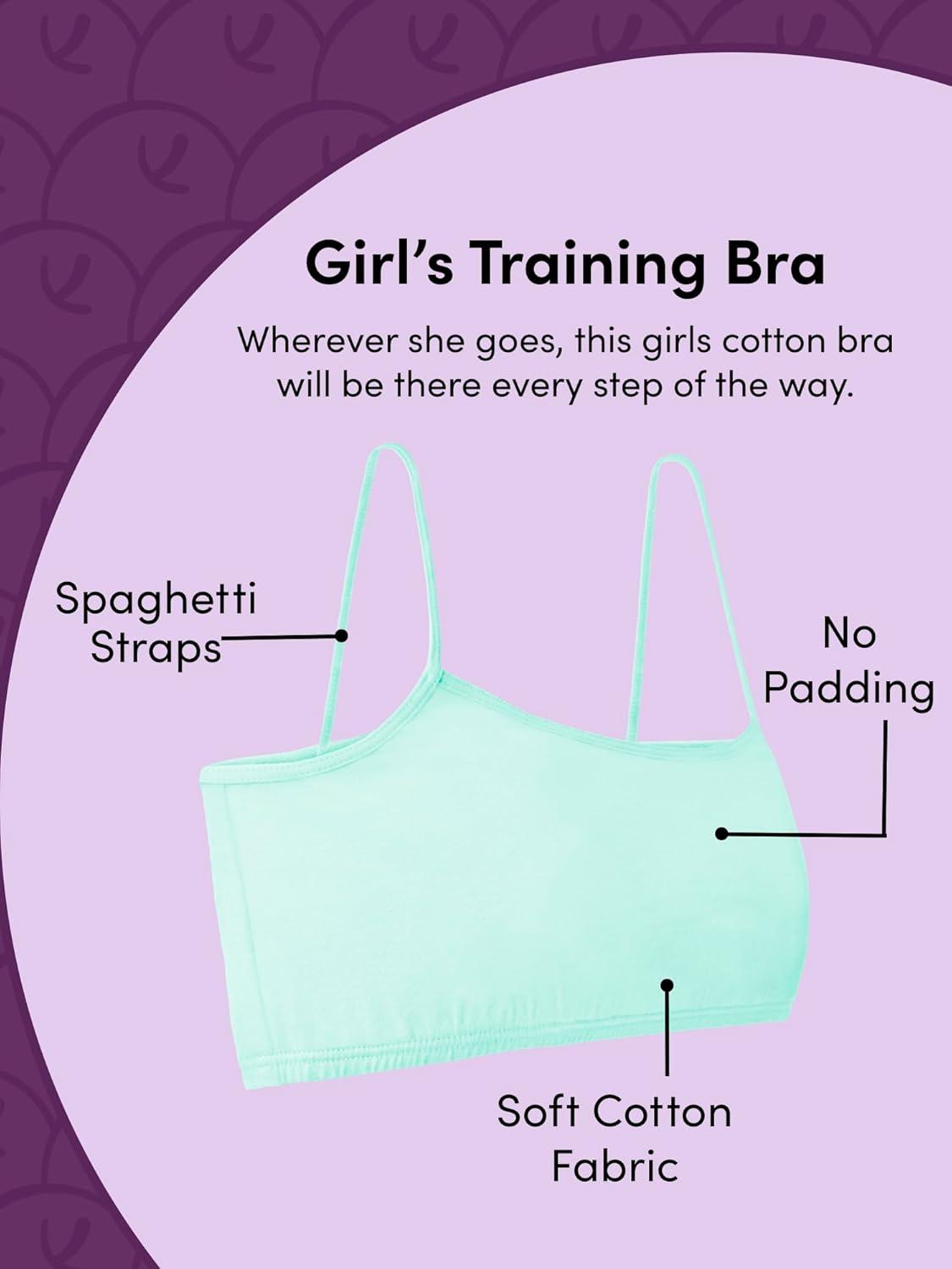 imageFruit of the Loom Girls Big Girls Training Bra Value PacksMintPinkGreyWhiteNude