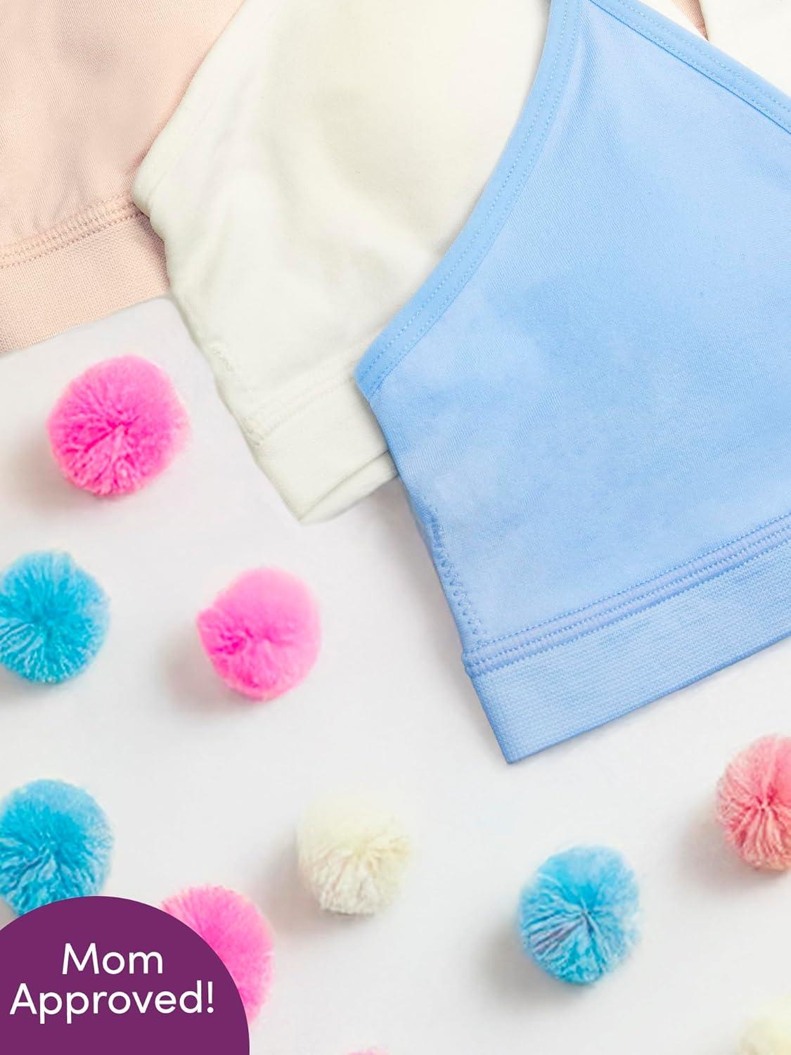 imageFruit of the Loom Girls Soft and Smooth Training BraDeja BlueLt NudeWhite