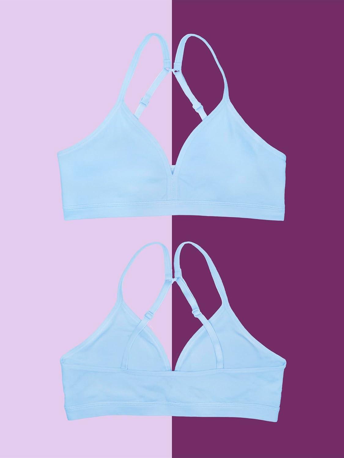 imageFruit of the Loom Girls Soft and Smooth Training BraDeja BlueLt NudeWhite