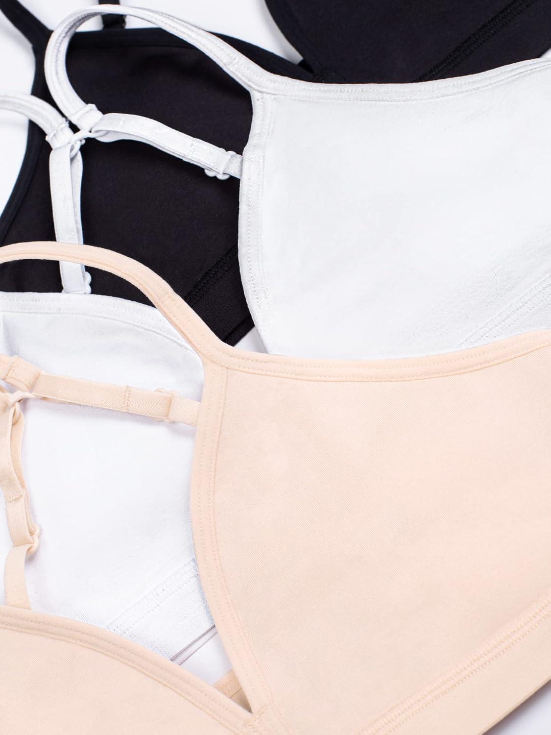 imageFruit of the Loom Girls Soft and Smooth Training BraLight NudeWhiteBlack Hue