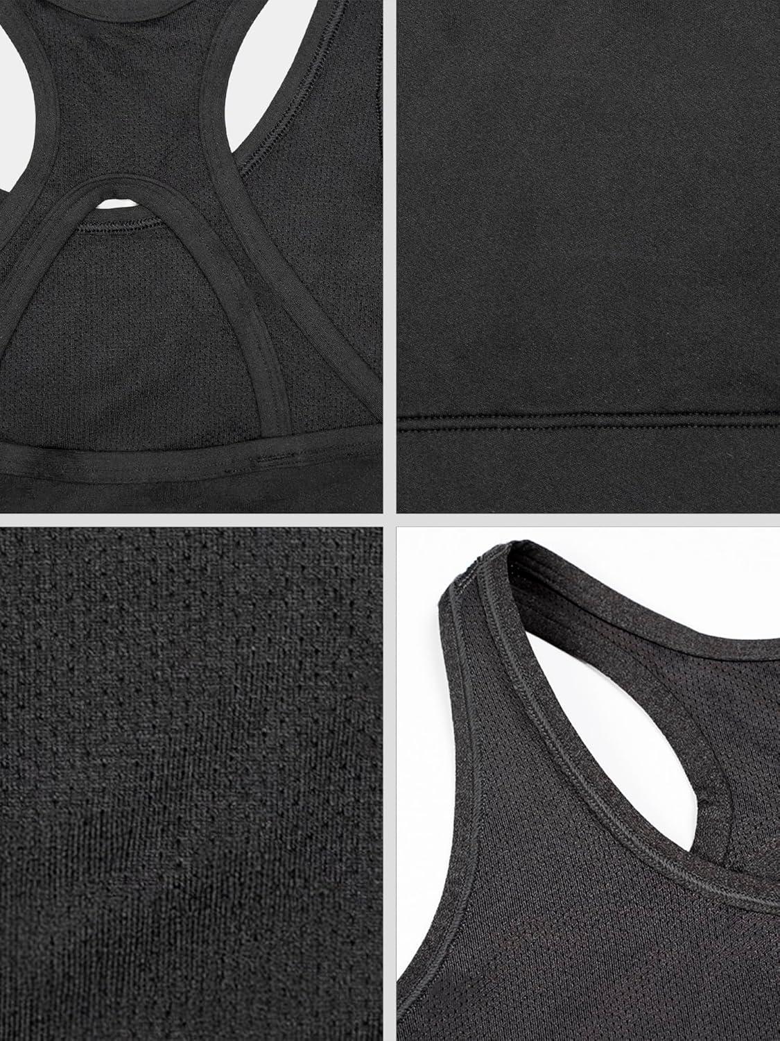 imageFruit of the Loom Girls Stay Dry Racerback Sports BraDazzling BlueBlack Hue
