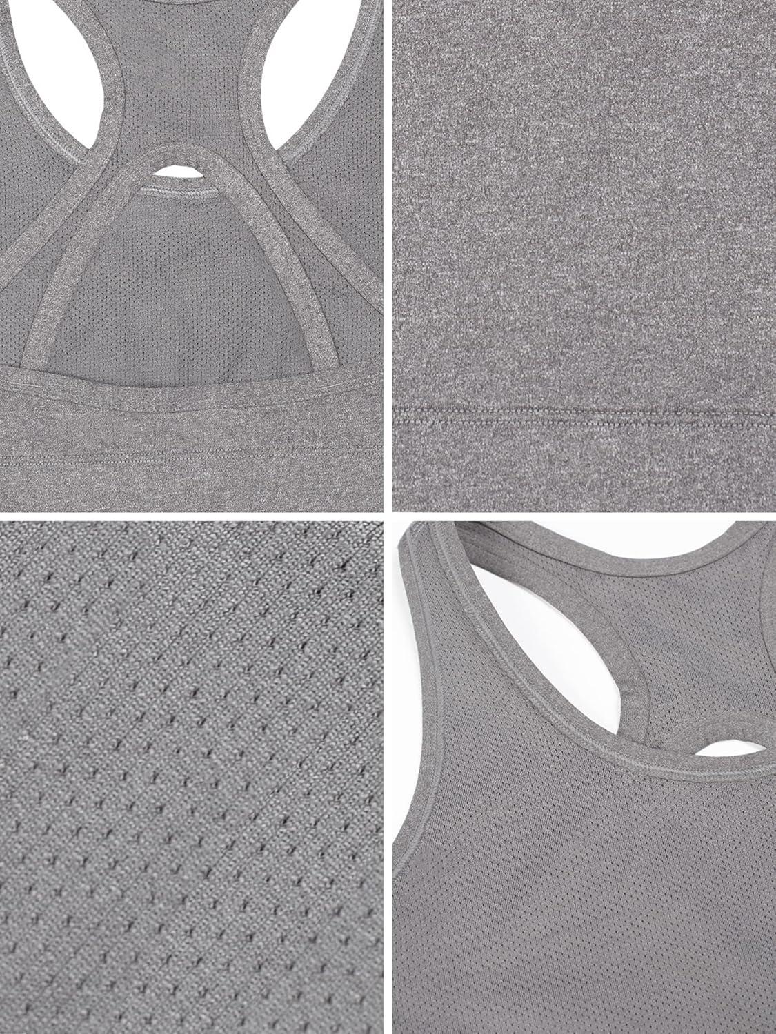 imageFruit of the Loom Girls Stay Dry Racerback Sports BraStellar Orchid W GreyCharcoal