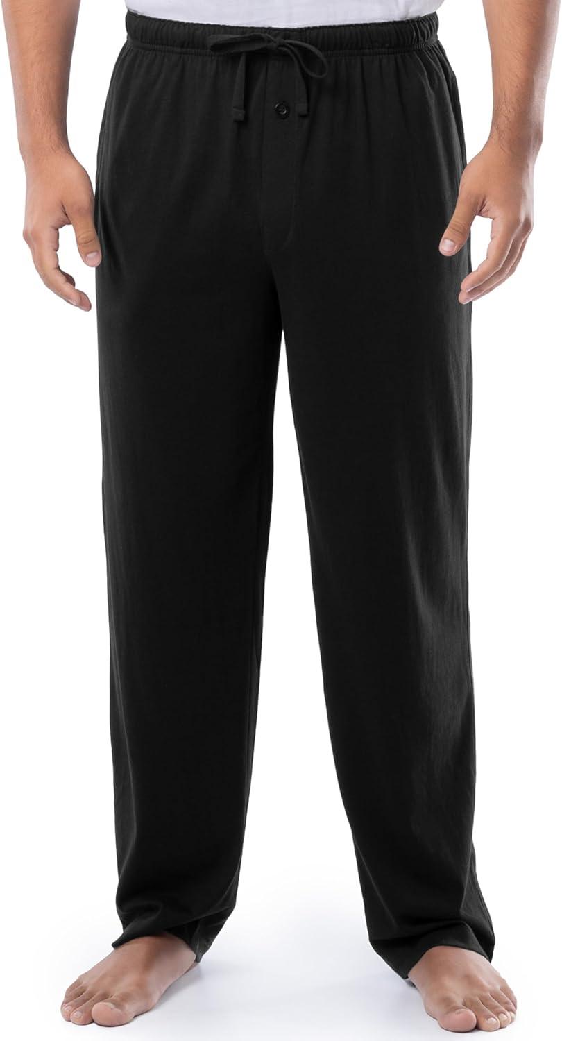 imageFruit of the Loom Mens Sleep Pajama Pants and Shorts 4PackBlackCharcoalBlackBlack