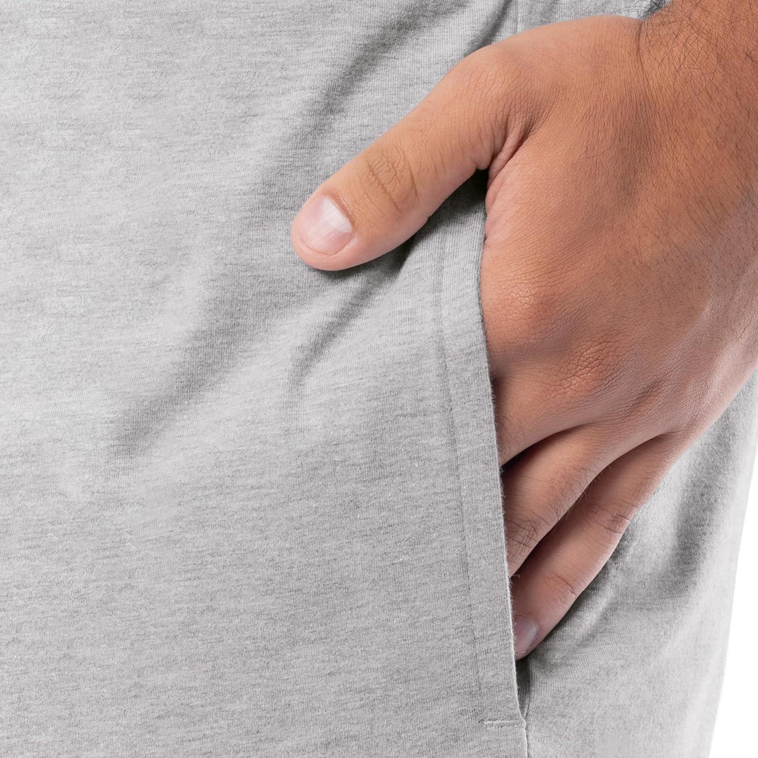 imageFruit of the Loom Mens Sleep Pajama Pants and Shorts 4PackNavyGreyBlackCharcoal