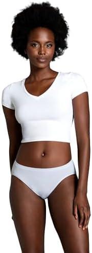 imageFruit of the Loom Womens Underwear Pima Cotton Blend Fabric Super Smooth Raw Cut EdgesBikini 6 Pack Assorted Color Neutrals