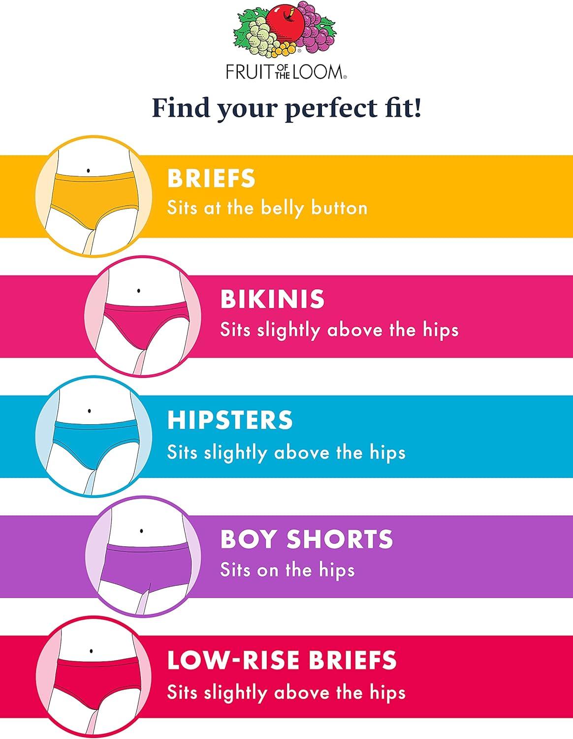 imageFruit of the Loom girls Cotton Boyshort Underwear14 Pack Fashion Assorted