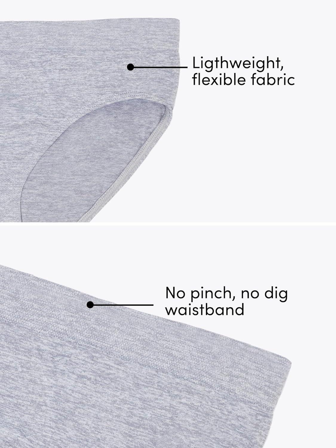 imageFruit of the Loom girls Stretch Seamless Bikini BriefsLilasSandGrey HeatherWhite