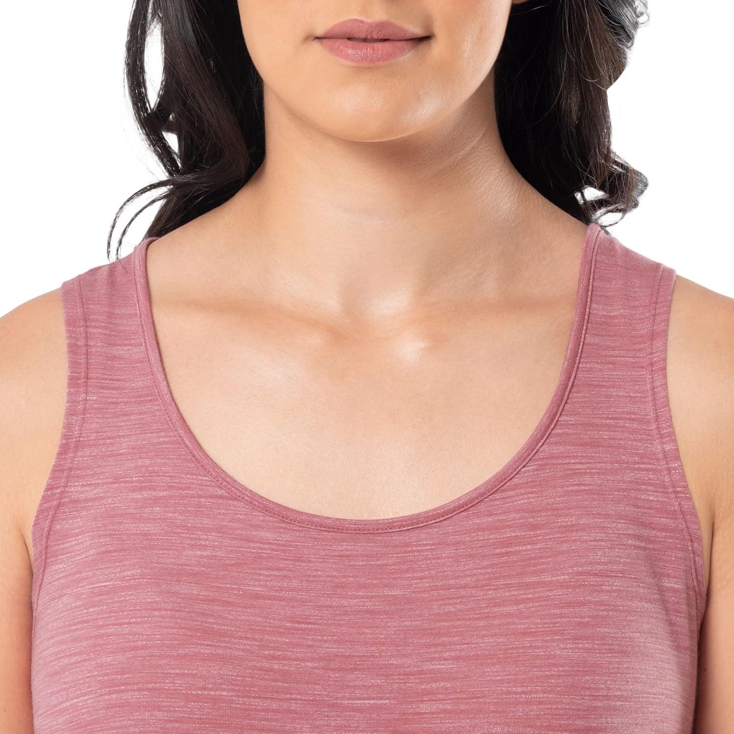 imageFruit of the Loom womens Breathable Sleep ChemiseAntique Blush Heather