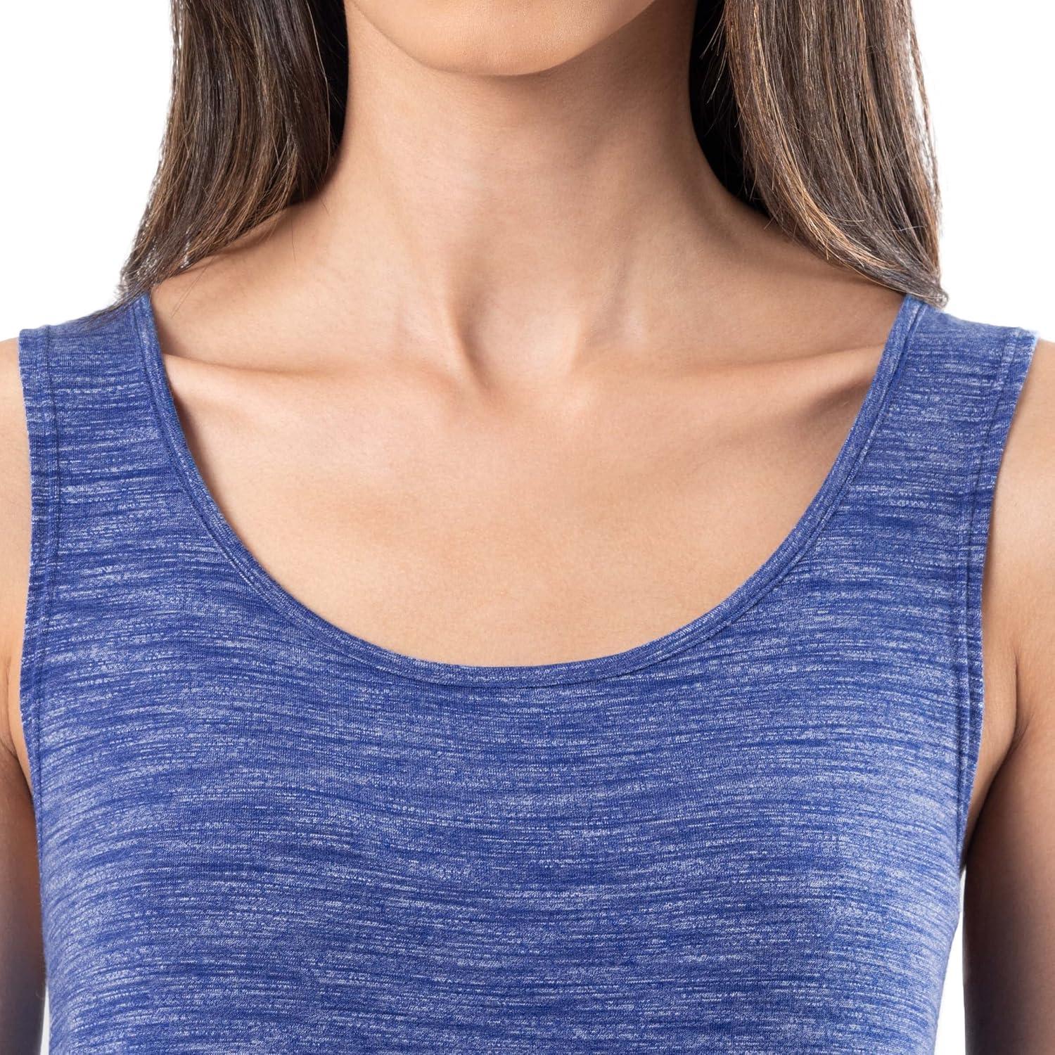 imageFruit of the Loom womens Breathable Sleep ChemiseHeather Navy