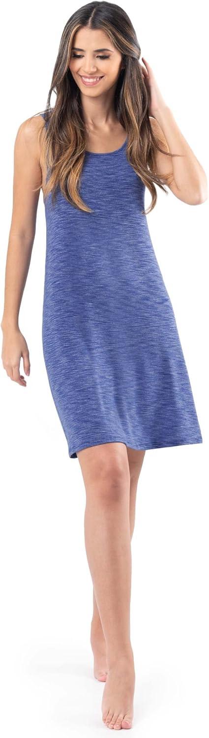 imageFruit of the Loom womens Breathable Sleep ChemiseHeather Navy