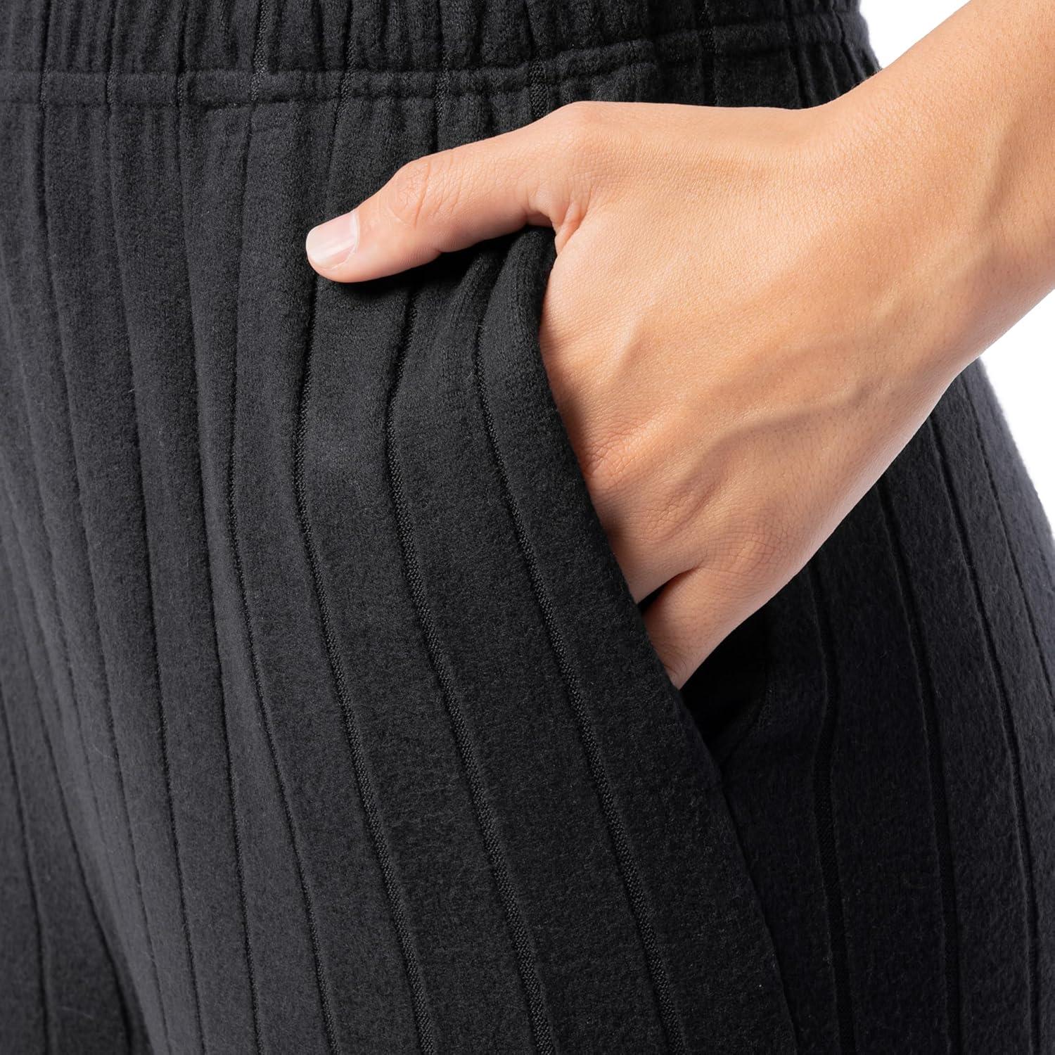 imageFruit of the Loom womens Dolman Sleeve and Cropped Pant Sleep SetBlack