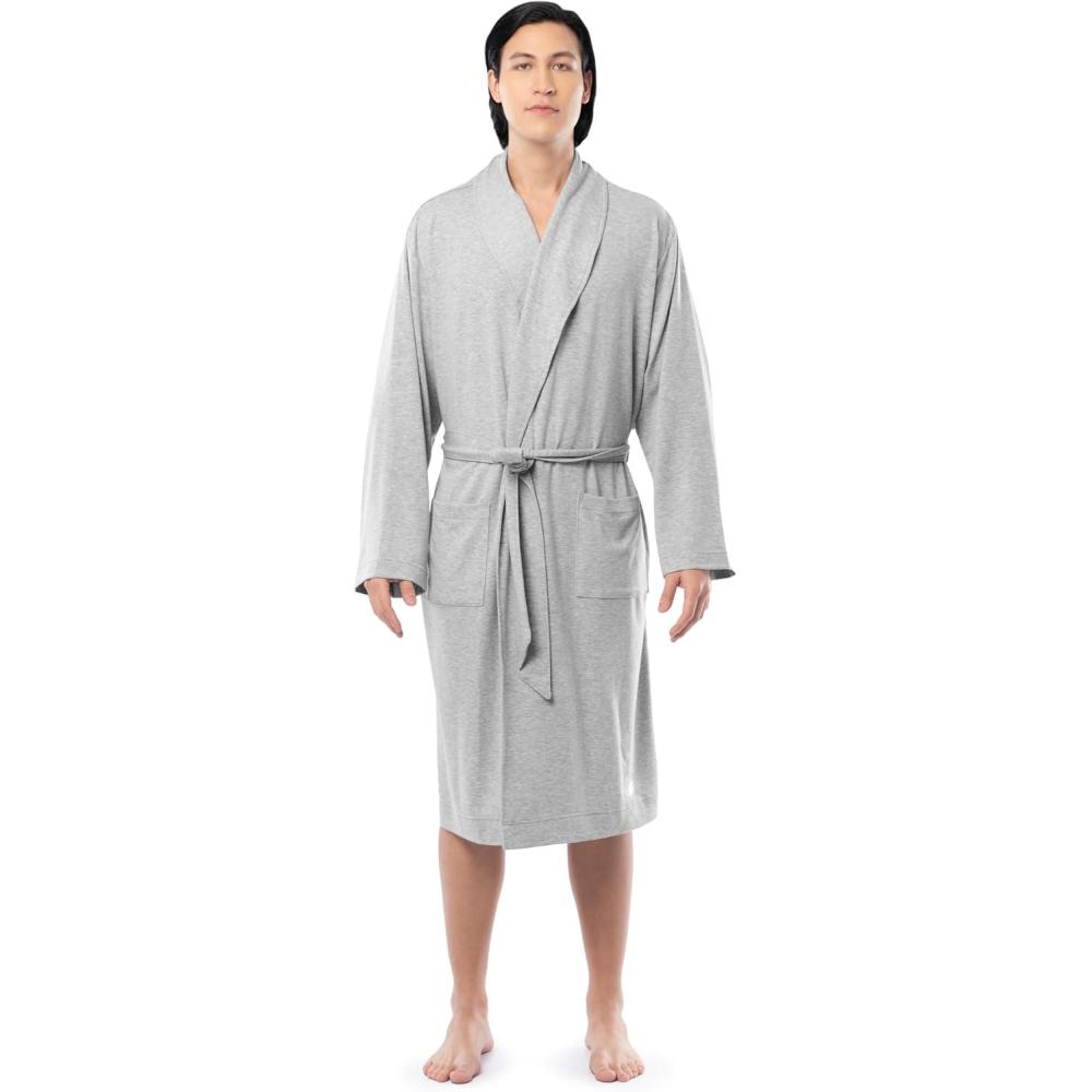 imageFruit of the Loom mens Lightweight French Terry RobeHeather Grey