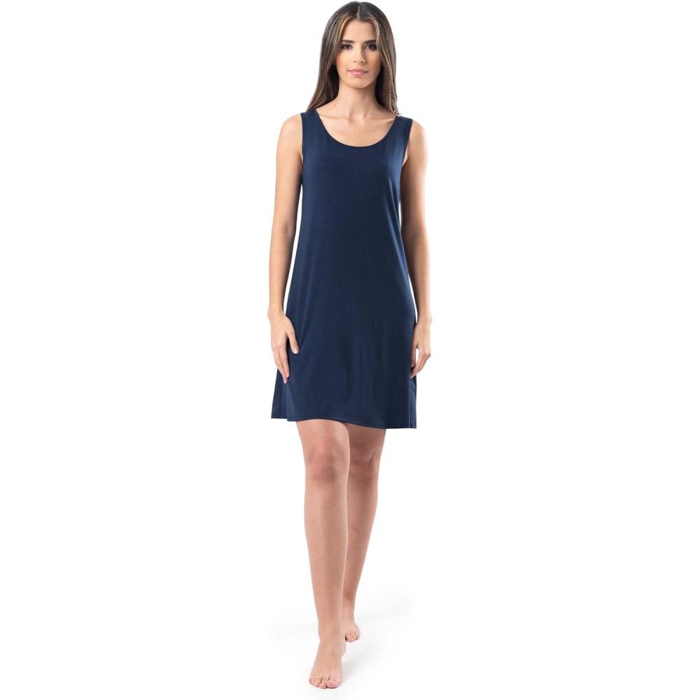 imageFruit of the Loom womens Breathable Sleep ChemiseMidnight Blue