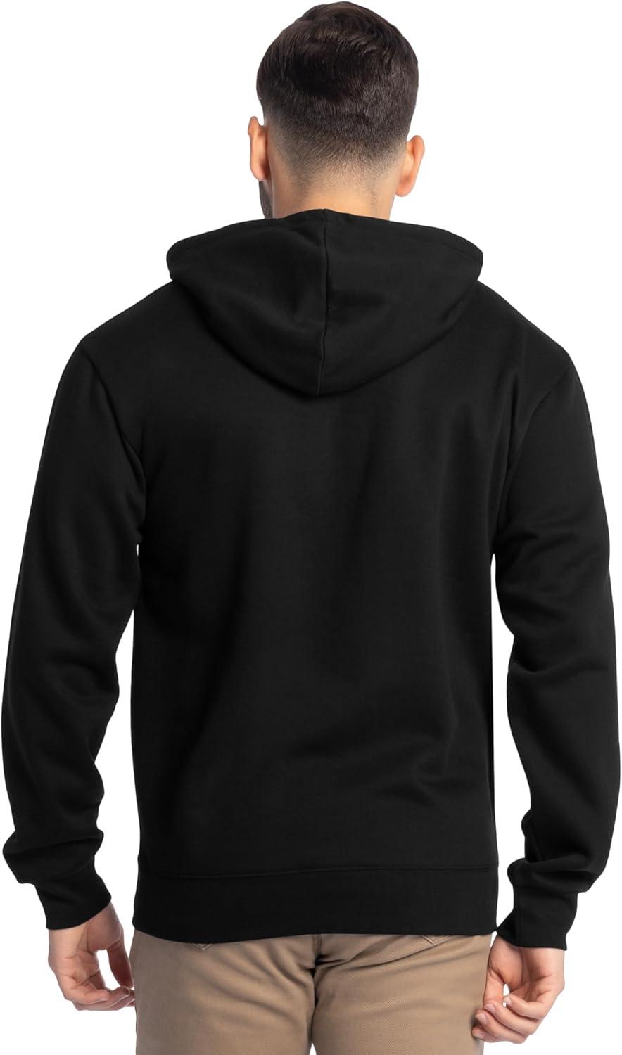 imageFruit of the Loom mens Eversoft Fleece Pullover Hooded Sweatshirt Moisture Wicking ampamp BreathableBlack Pullover