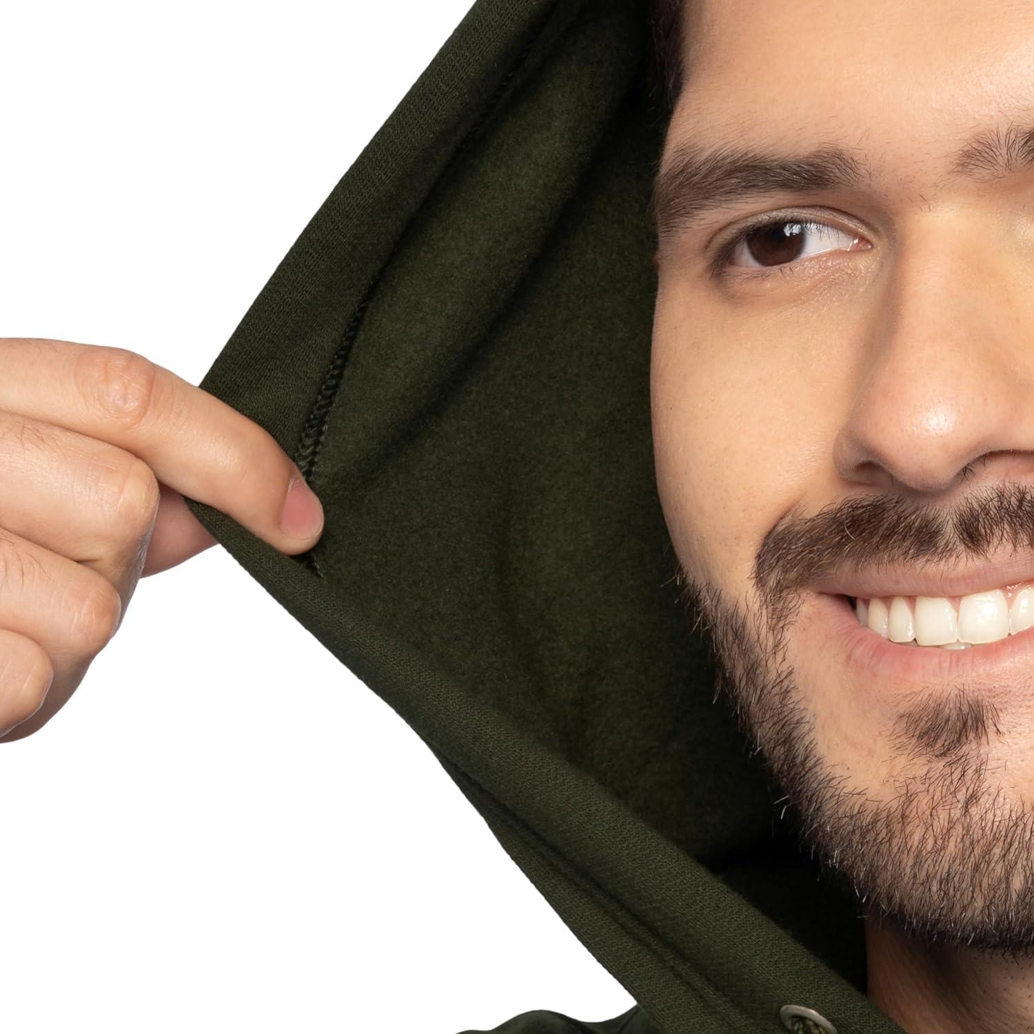imageFruit of the Loom mens Eversoft Fleece Pullover Hooded Sweatshirt Moisture Wicking ampamp BreathableDuffle Bag Green