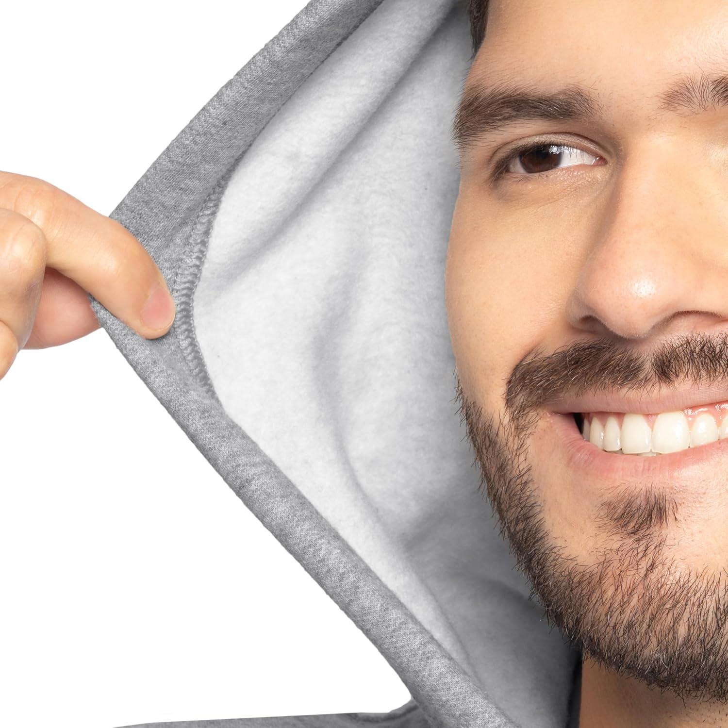 imageFruit of the Loom mens Eversoft Fleece Pullover Hooded Sweatshirt Moisture Wicking ampamp BreathableGrey Heather Pullover