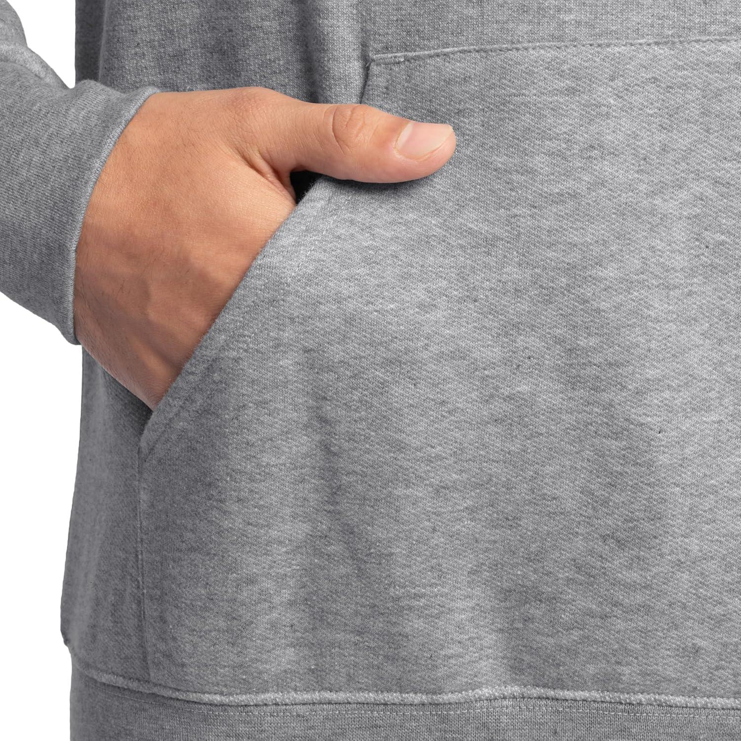 imageFruit of the Loom mens Eversoft Fleece Pullover Hooded Sweatshirt Moisture Wicking ampamp BreathableGrey Heather Pullover