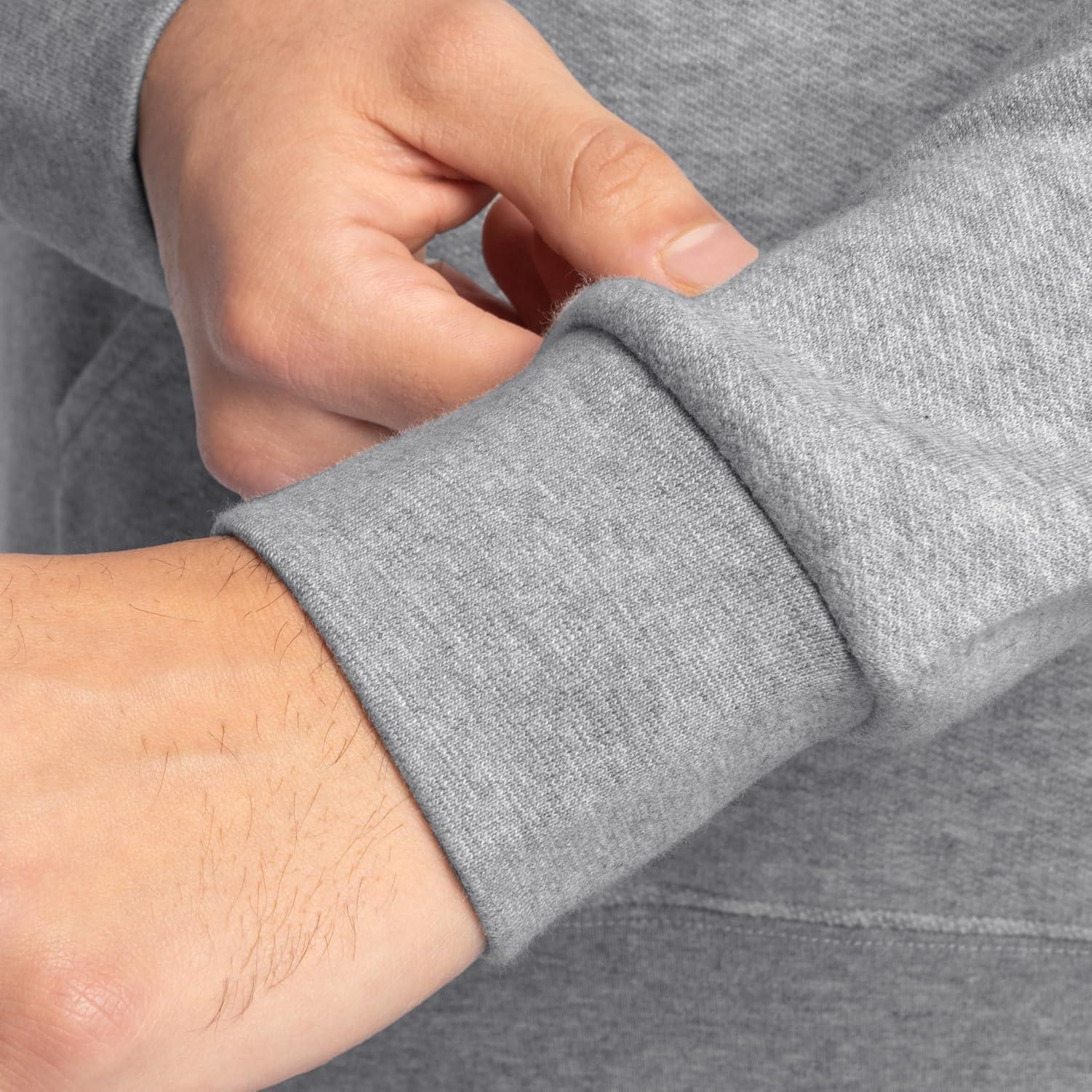 imageFruit of the Loom mens Eversoft Fleece Pullover Hooded Sweatshirt Moisture Wicking ampamp BreathableGrey Heather Pullover