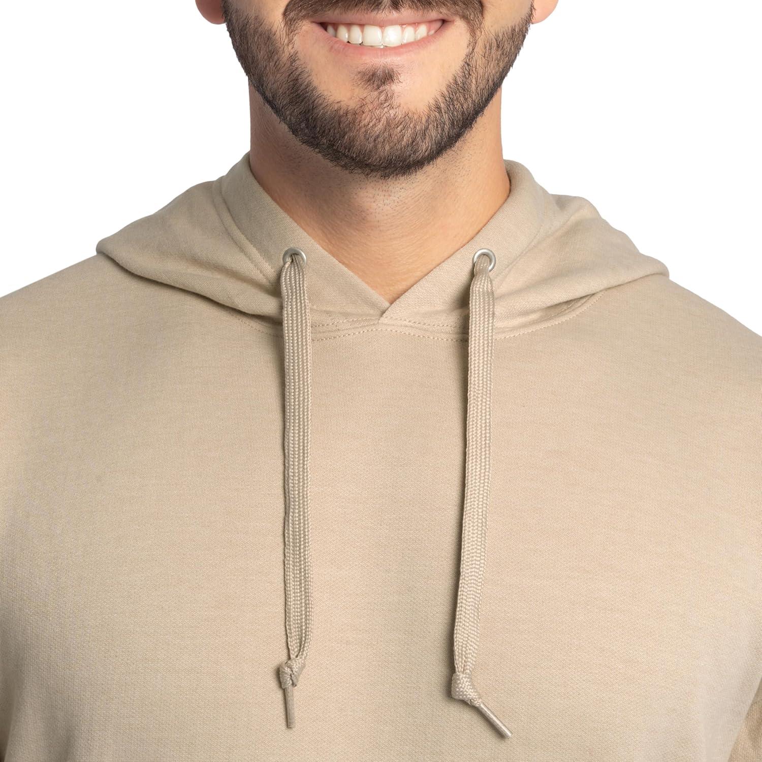 imageFruit of the Loom mens Eversoft Fleece Pullover Hooded Sweatshirt Moisture Wicking ampamp BreathableKhaki Heather Pullover