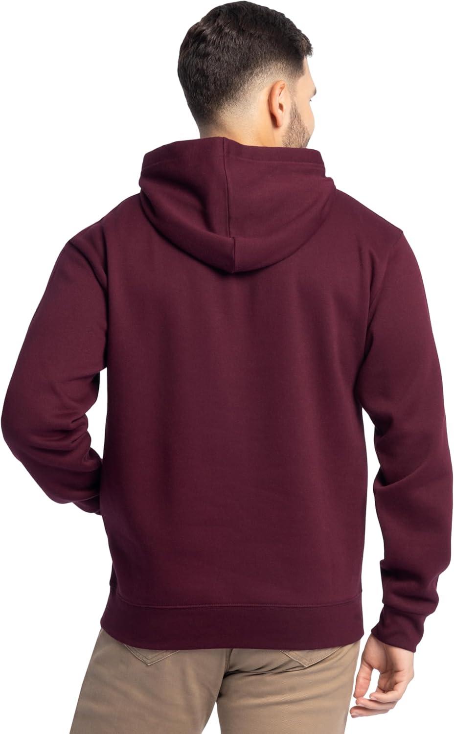 imageFruit of the Loom mens Eversoft Fleece Pullover Hooded Sweatshirt Moisture Wicking ampamp BreathableMaroon Pullover