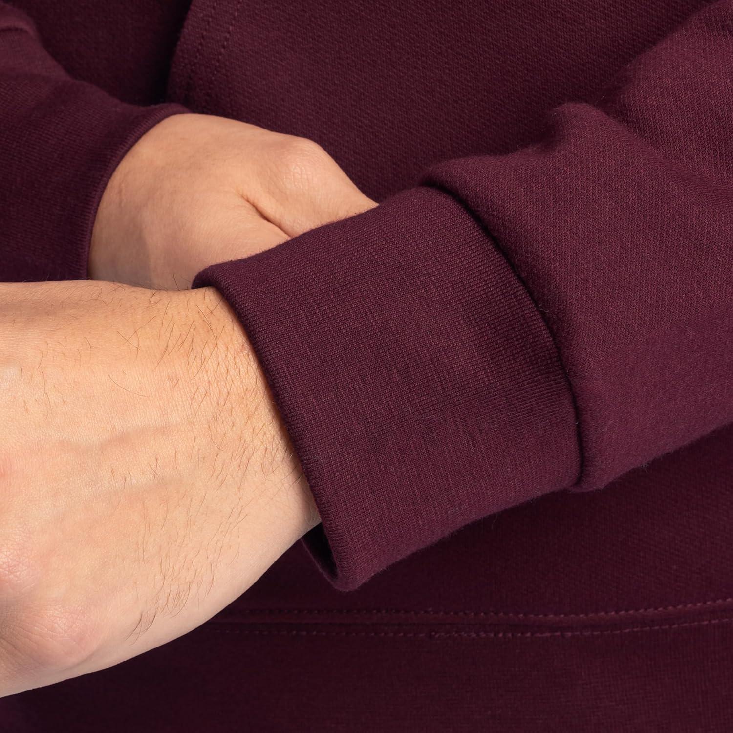 imageFruit of the Loom mens Eversoft Fleece Pullover Hooded Sweatshirt Moisture Wicking ampamp BreathableMaroon Pullover