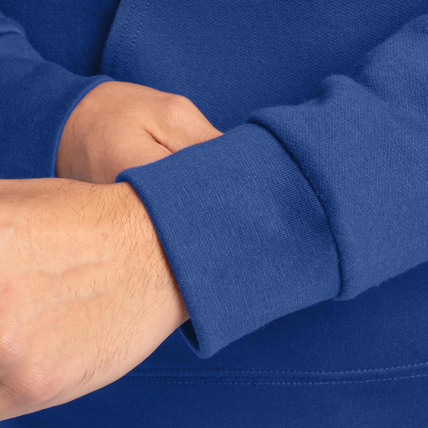 imageFruit of the Loom mens Eversoft Fleece Pullover Hooded Sweatshirt Moisture Wicking ampamp BreathableMellow Blue