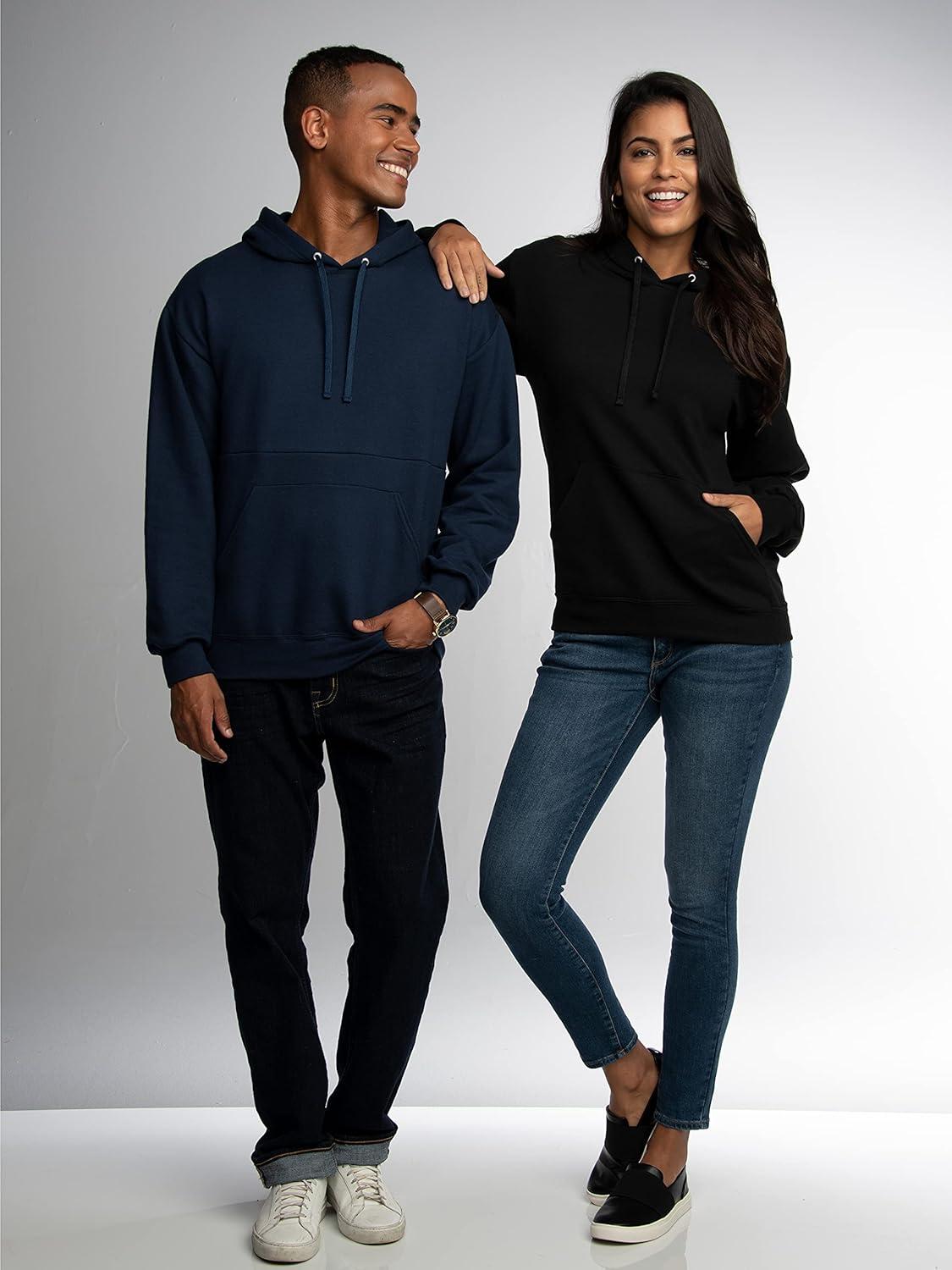 imageFruit of the Loom mens Eversoft Fleece Pullover Hooded Sweatshirt Moisture Wicking ampamp BreathableTrue Red