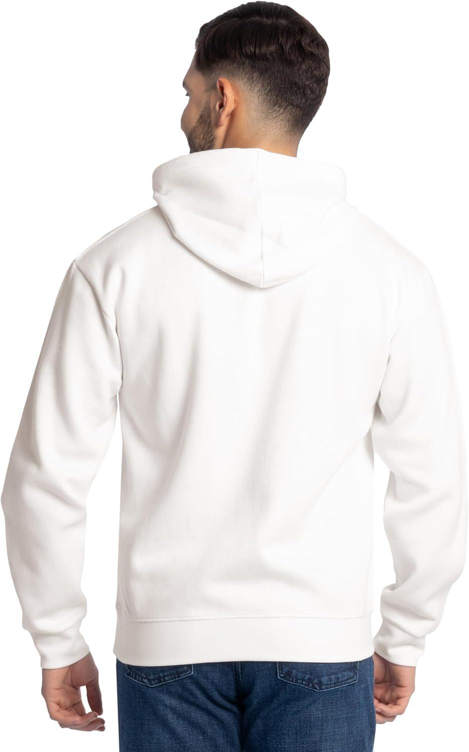 imageFruit of the Loom mens Eversoft Fleece Pullover Hooded Sweatshirt Moisture Wicking ampamp BreathableWhite Pullover