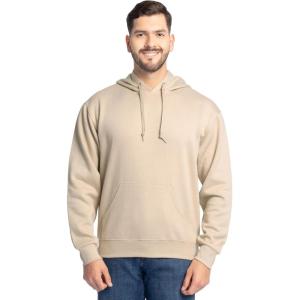 Fruit of the Loom mens Eversoft Fleece Pullover Hooded Sweatshirt, Moisture Wicking & Breathable(Khaki Heather Pullover)