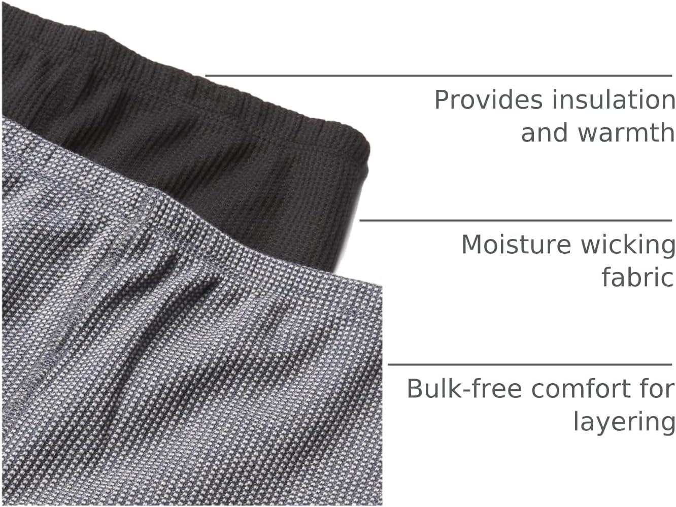 imageFruit of The Loom Girls Premium 2Pack Thermal Waffle BottomBlack Grey
