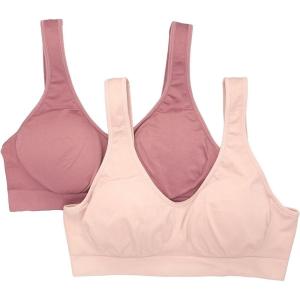 Fruit of The Loom Womens Wireless Seamless Bra(Rose Shadow/Premium Plum)