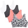 Kaleidescope/Charcoal Heather/Punchy Peach/White