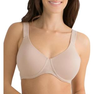 Fruit of The Loom Women’s Full Coverage Anti-Gravity Bra – Wire-Free Cotton for Ultimate Comfort(Sand)