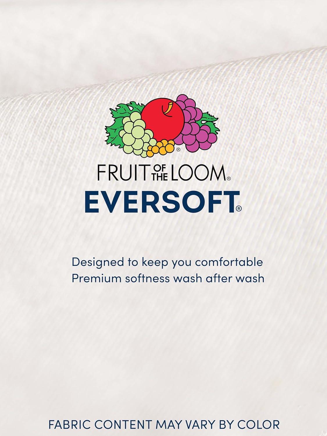 imageFruit of The Loom Mens Crew Tee Undershirts Moisture Wicking amp Tag Free Also Available in Big amp TallTall Man White 6 Pack