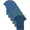 Assorted Blues - 6 Pack - Pocket