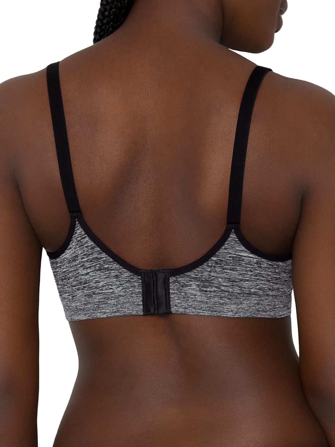imageFruit of The Loom Womens 2Pack Seamless WireFree PushUp Bra Soft Comfortable amp SupportiveCharcoal Heather