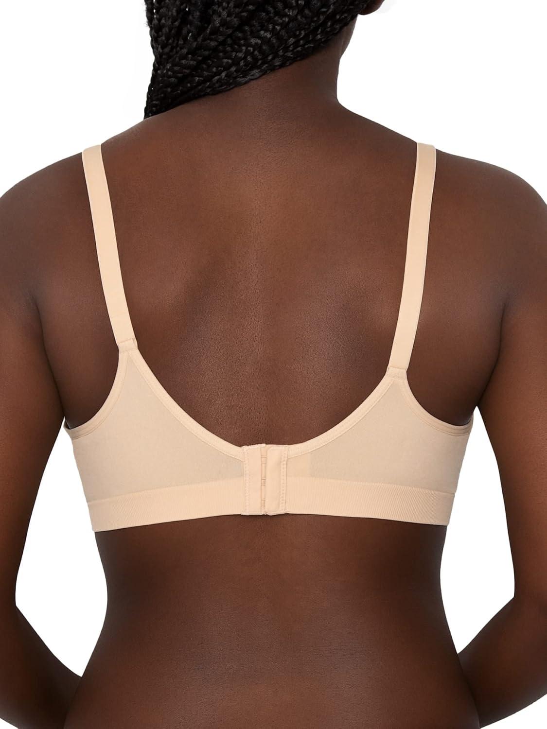 imageFruit of The Loom Womens 2Pack Seamless WireFree PushUp Bra Soft Comfortable amp SupportiveIn the Buff