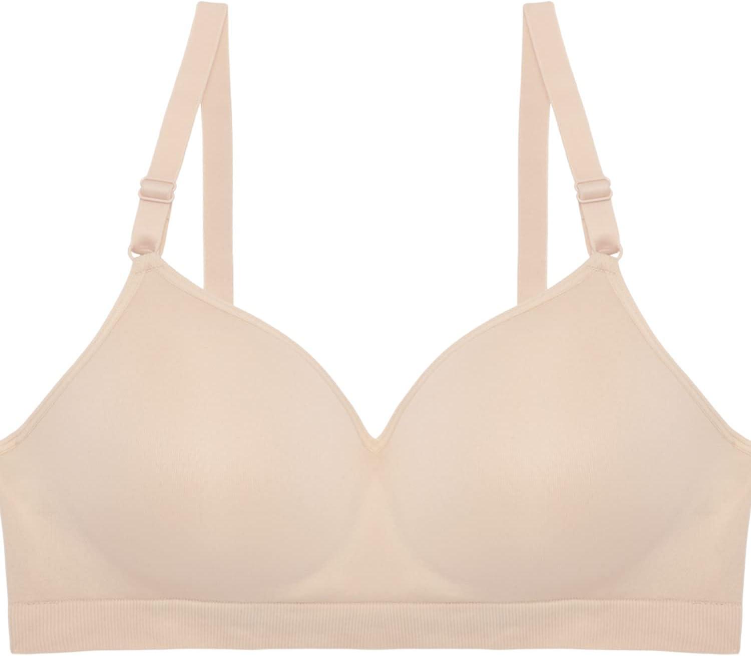 imageFruit of The Loom Womens 2Pack Seamless WireFree PushUp Bra Soft Comfortable amp SupportiveIn the Buff