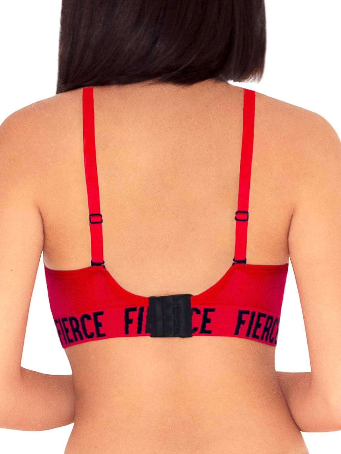 imageFruit of The Loom Womens 2Pack Seamless WireFree PushUp Bra Soft Comfortable amp SupportiveRed Crantastic