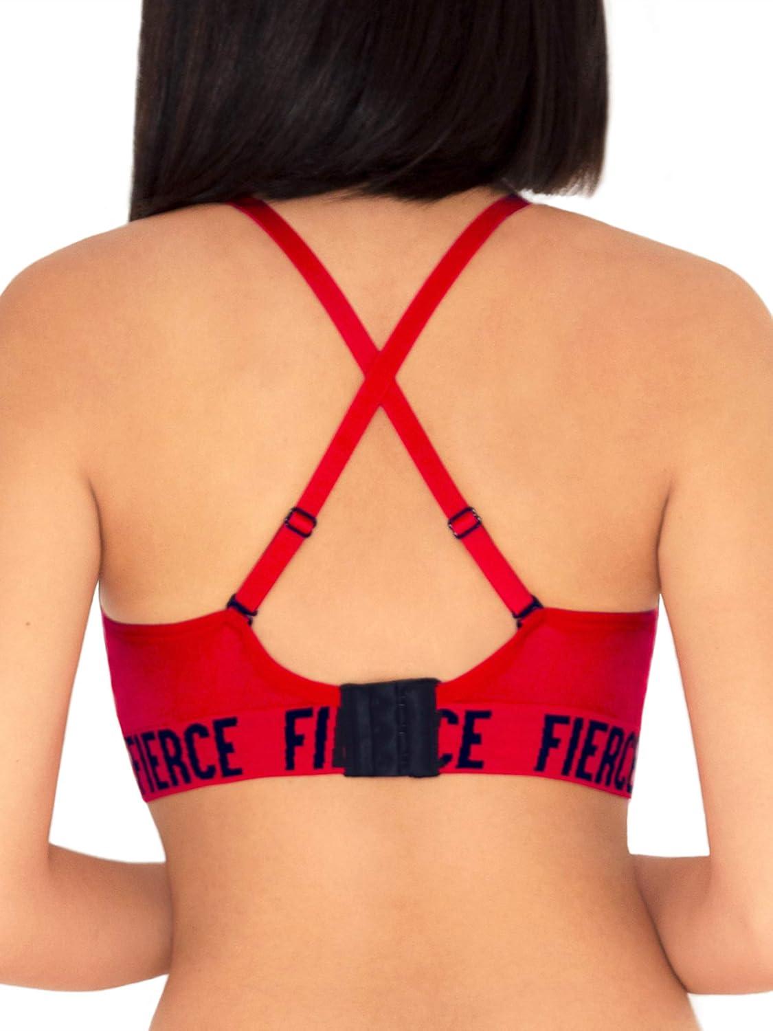 imageFruit of The Loom Womens 2Pack Seamless WireFree PushUp Bra Soft Comfortable amp SupportiveRed Crantastic