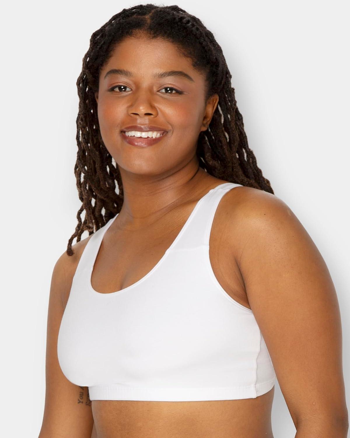 imageFruit of The Loom Womens MultiPack Tank Top Style Sports BraPopscileWhite